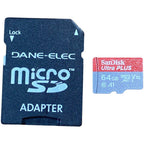 Memory Card With Adapter for Nintendo Switch - SANDISK Ultra Plus 64GB with Adapter