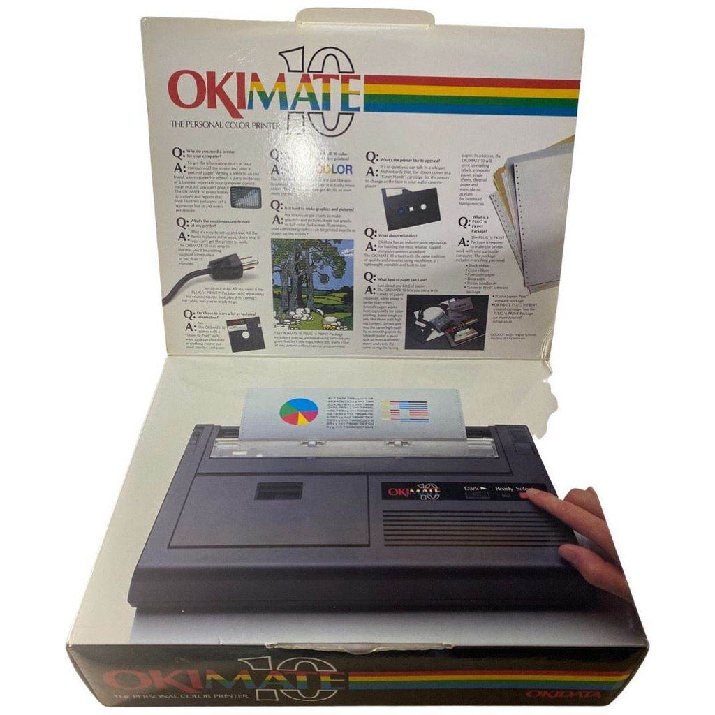 Okidata Okimate 10 Color Printer & Commodore Plug & Print - 