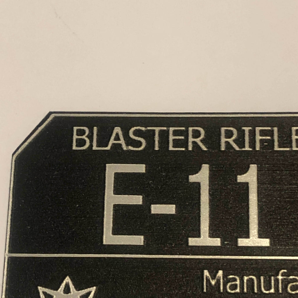 E-11 Star Wars Blaster Plaque - 