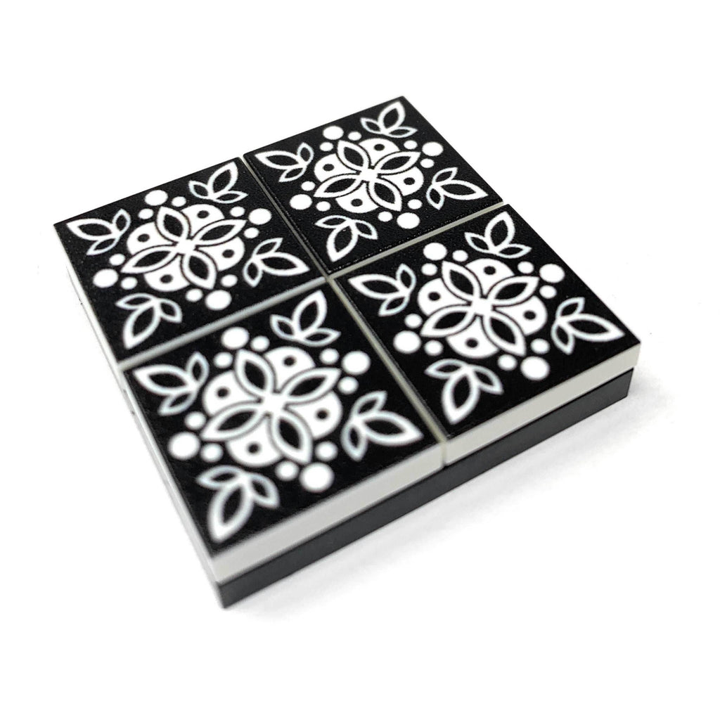 Turkish Kitchen Flooring / Wallpaper #2 made using LEGO part - Printed 2x2 Tile - 