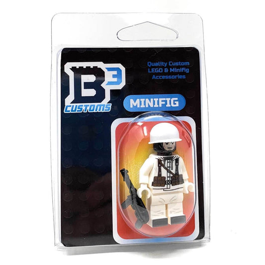 B3 Customs German WW2 Winter Soldier w/ MP40 Military Minifig - 