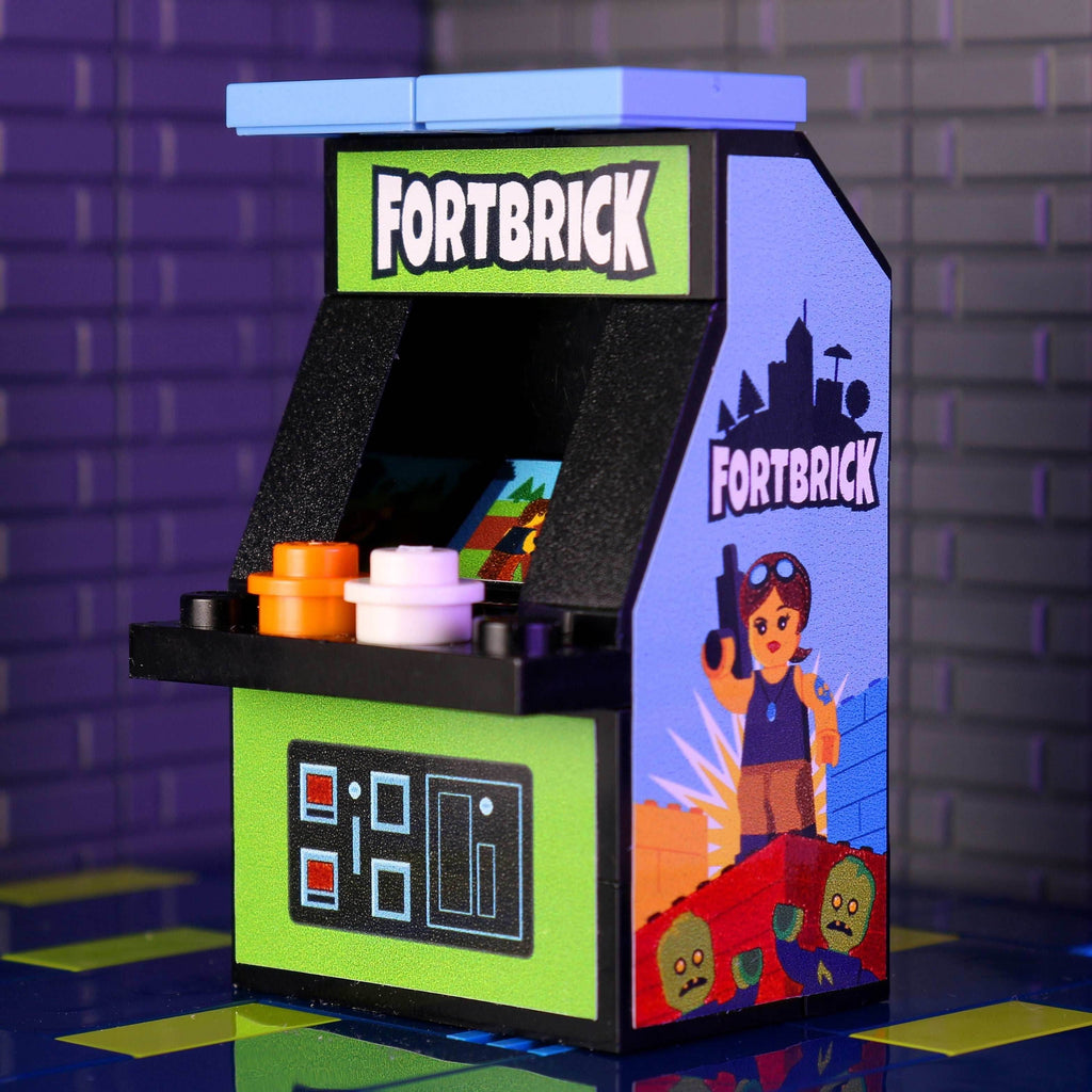 Fortbrick Arcade Machine Building Set made using LEGO parts - 