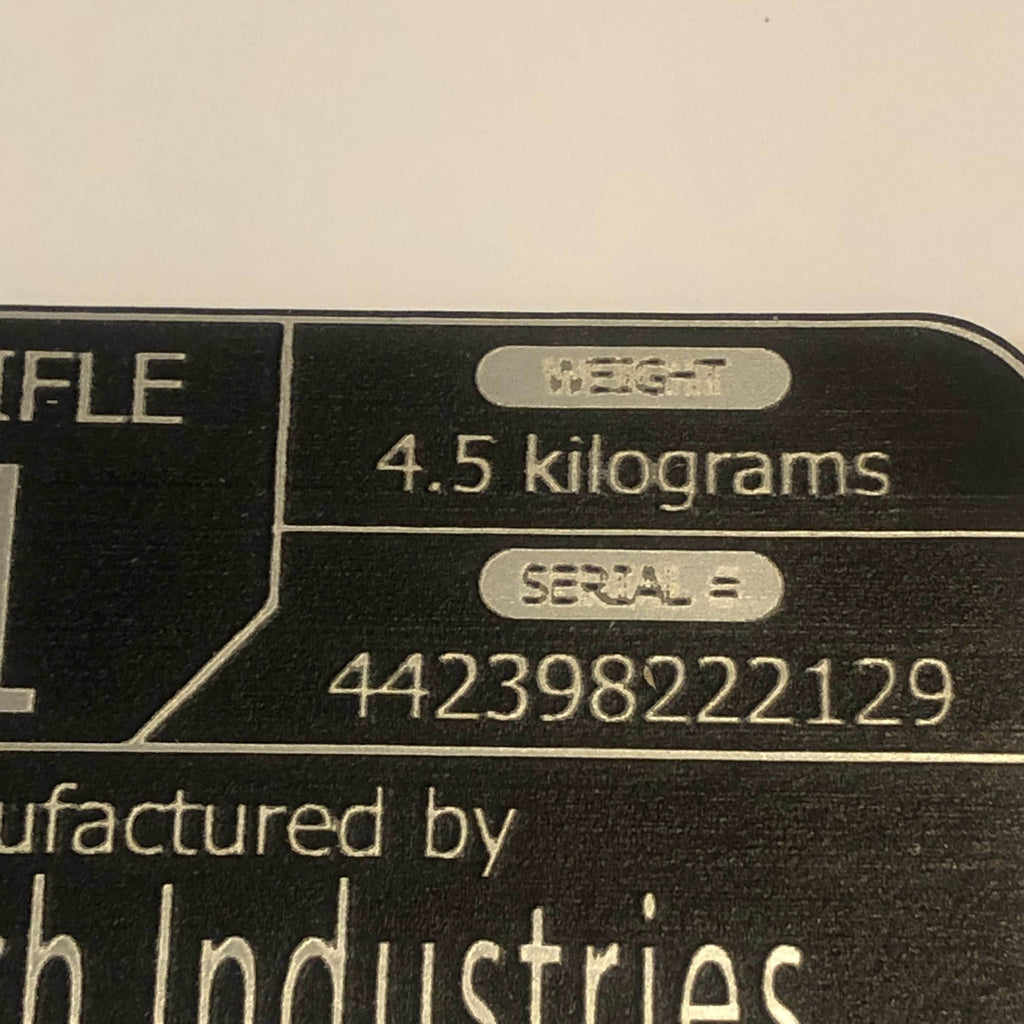 E-11 Star Wars Blaster Plaque - 