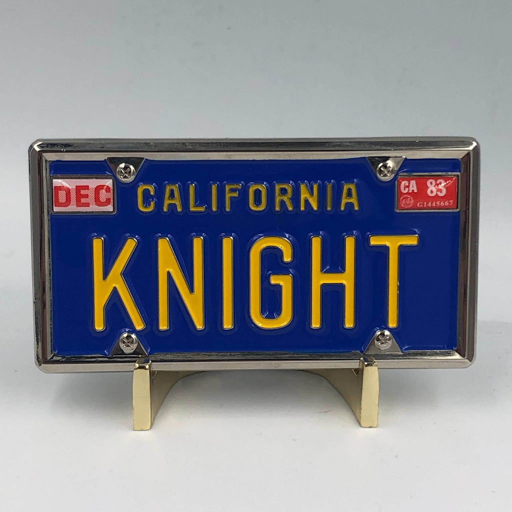 KK-017 Knight Rider KITT License Plate Challenge Coin Medallion - 
