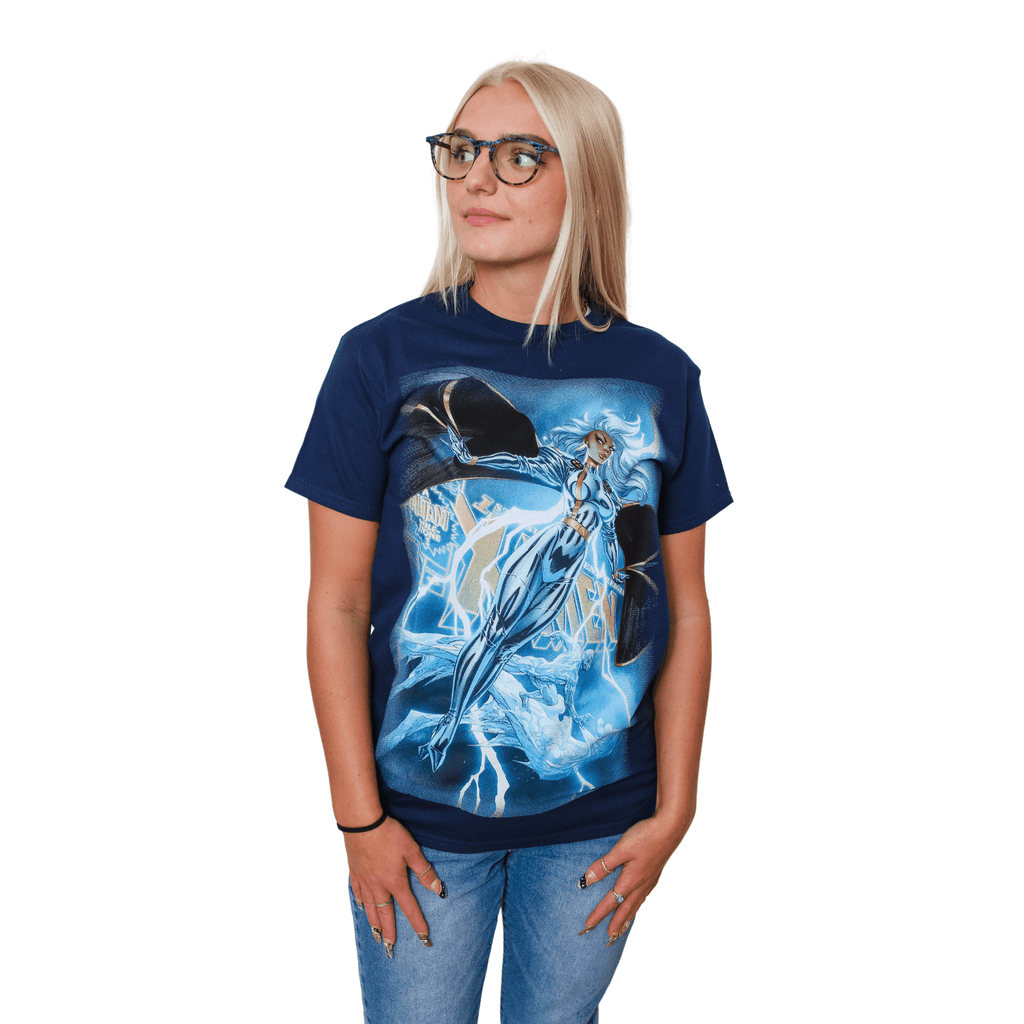 X-Men Uncanny Storm And Ice Man Marvel Comics Adult T Shirt - S