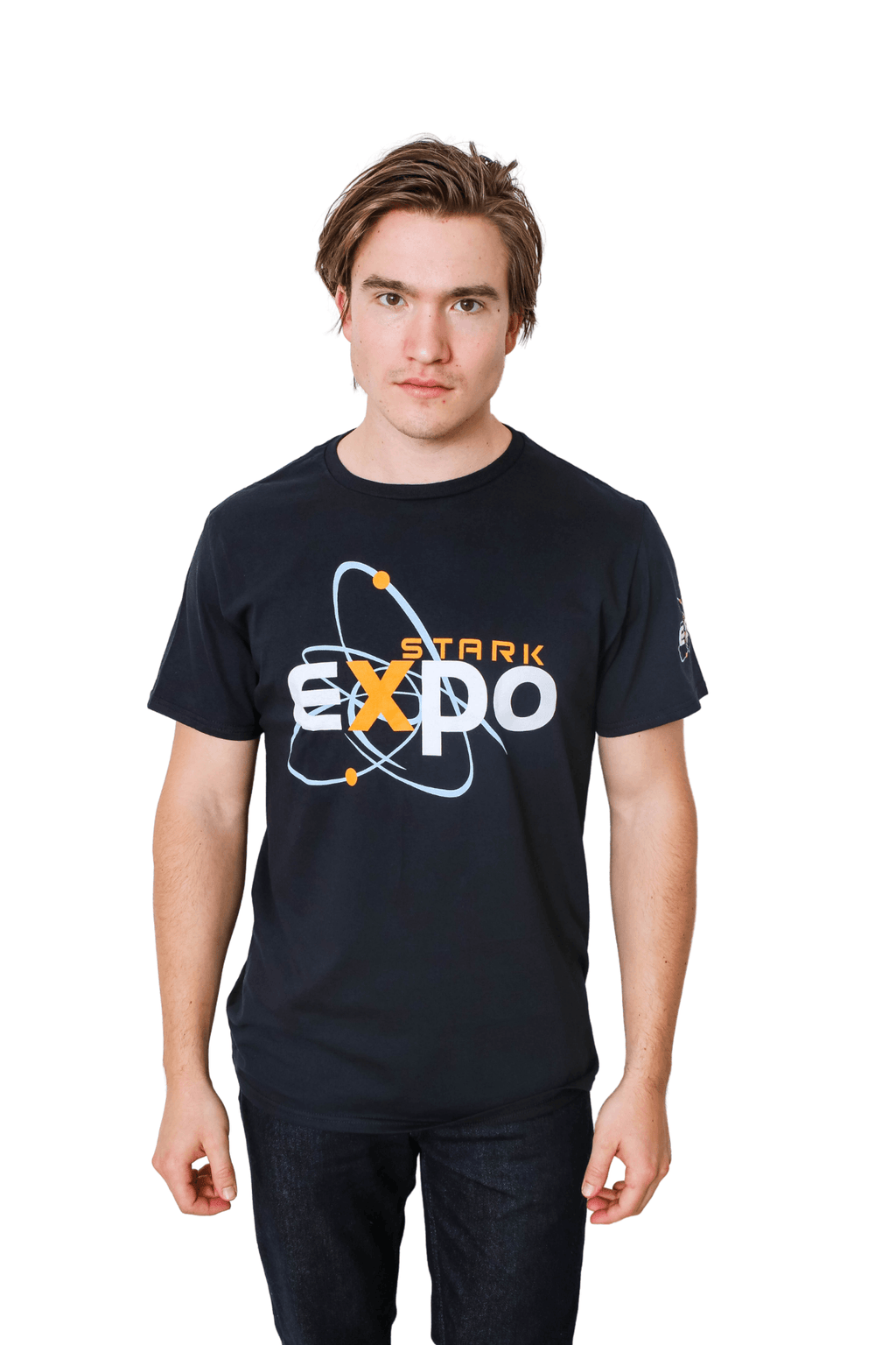 Iron Man Stark Expo Logo Marvel Adult T Shirt - S