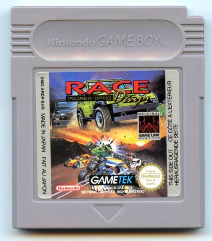 Race Days (Gameboy) - Game Manual Only