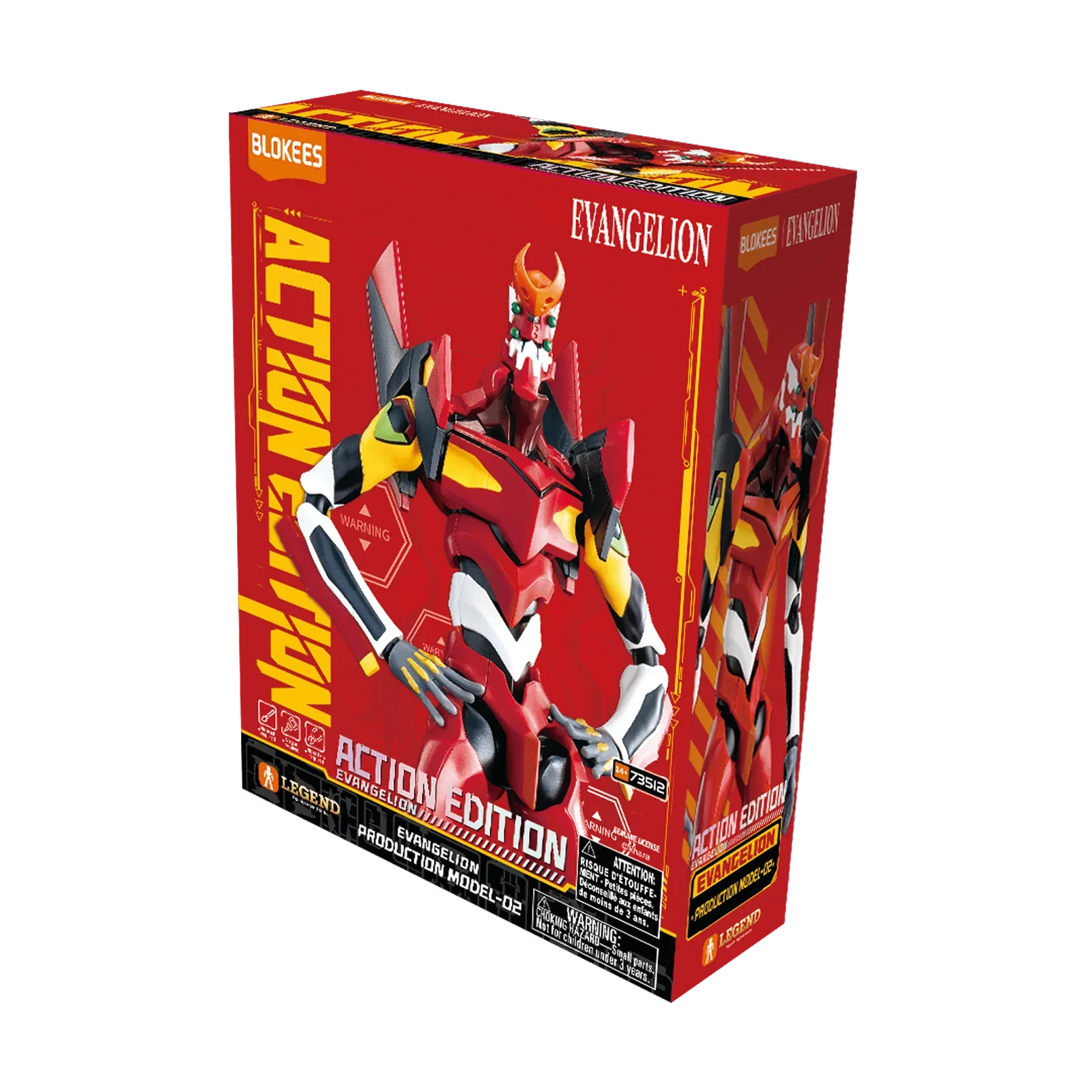 Blokees Evangelion Production Model-02 Action Edition Figure