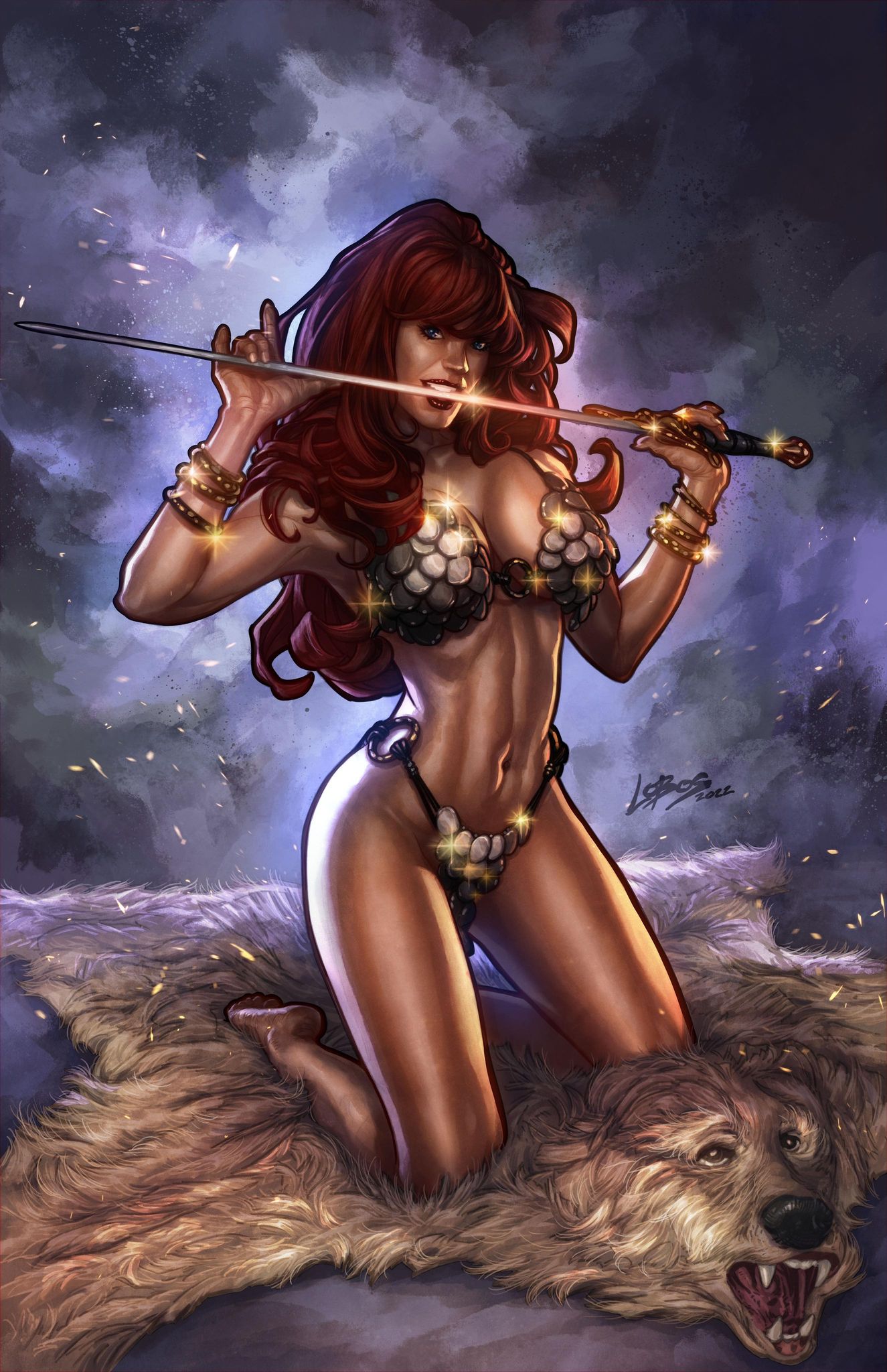 Immortal Red Sonja #4 Lobos Exclusive Virgin Var (08/03/2022)