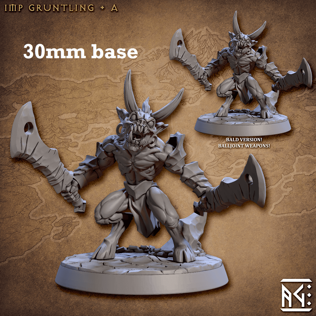 Imp Gruntling: Sculpt A (Demon Minion) - Mohawk