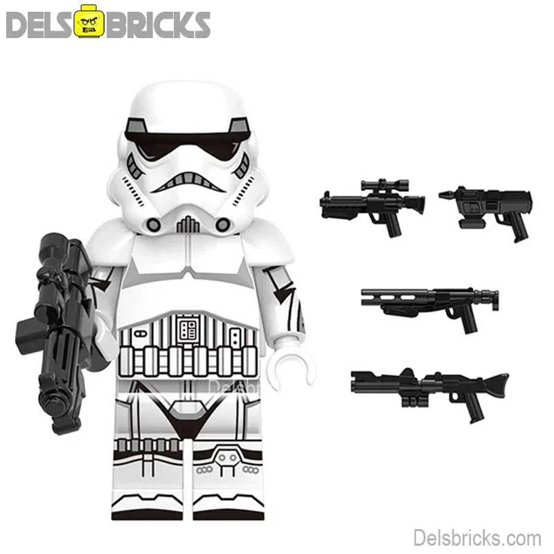 Imperial Stormtrooper & Blasters Lego Star Wars Minifigures Custom Toys - 