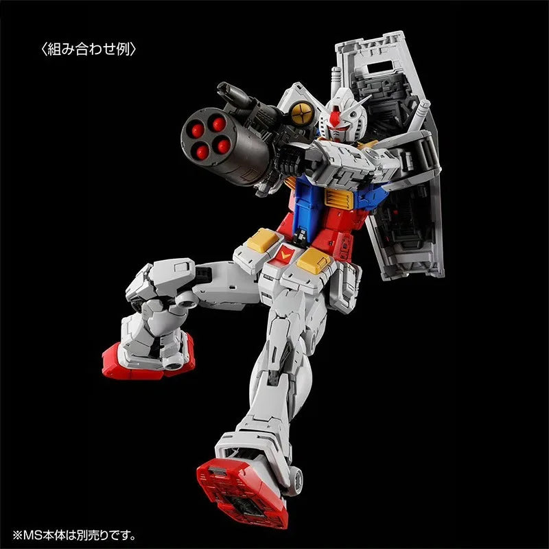 In Stock Bandai Genuine WEAPON SET for RX-78-2 GUNDAM Ver.2.0 Assembly Model Action Figure Decoration Collectible Souvenir Toys