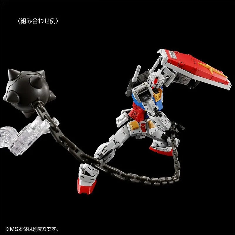 In Stock Bandai Genuine WEAPON SET for RX-78-2 GUNDAM Ver.2.0 Assembly Model Action Figure Decoration Collectible Souvenir Toys