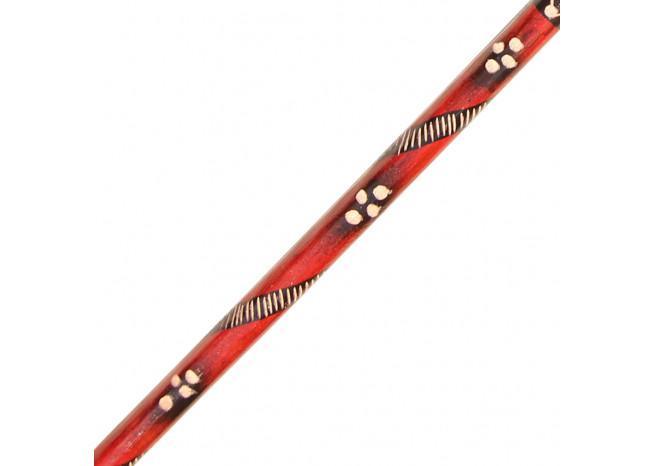 Handcrafted Eucalyptus Tribal Wars Walking Cane-2