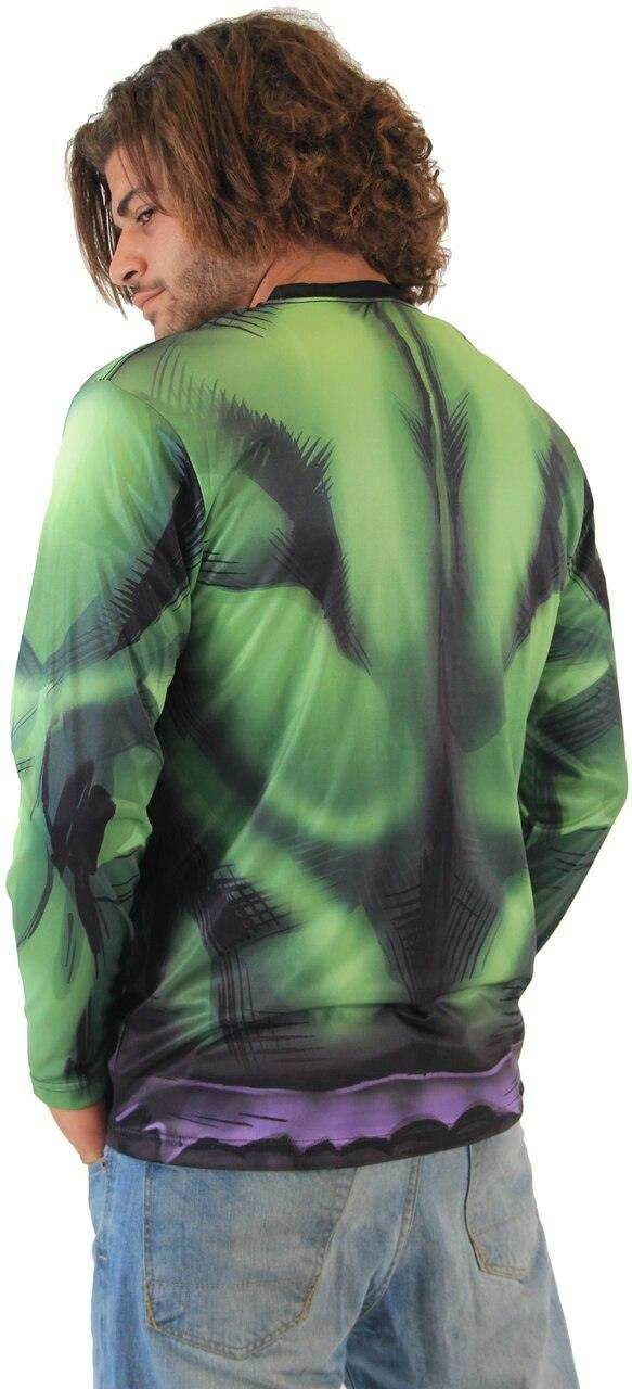 Incredible Hulk Sublimated Adult LONG SLEEVE Costume T-Shirt - S