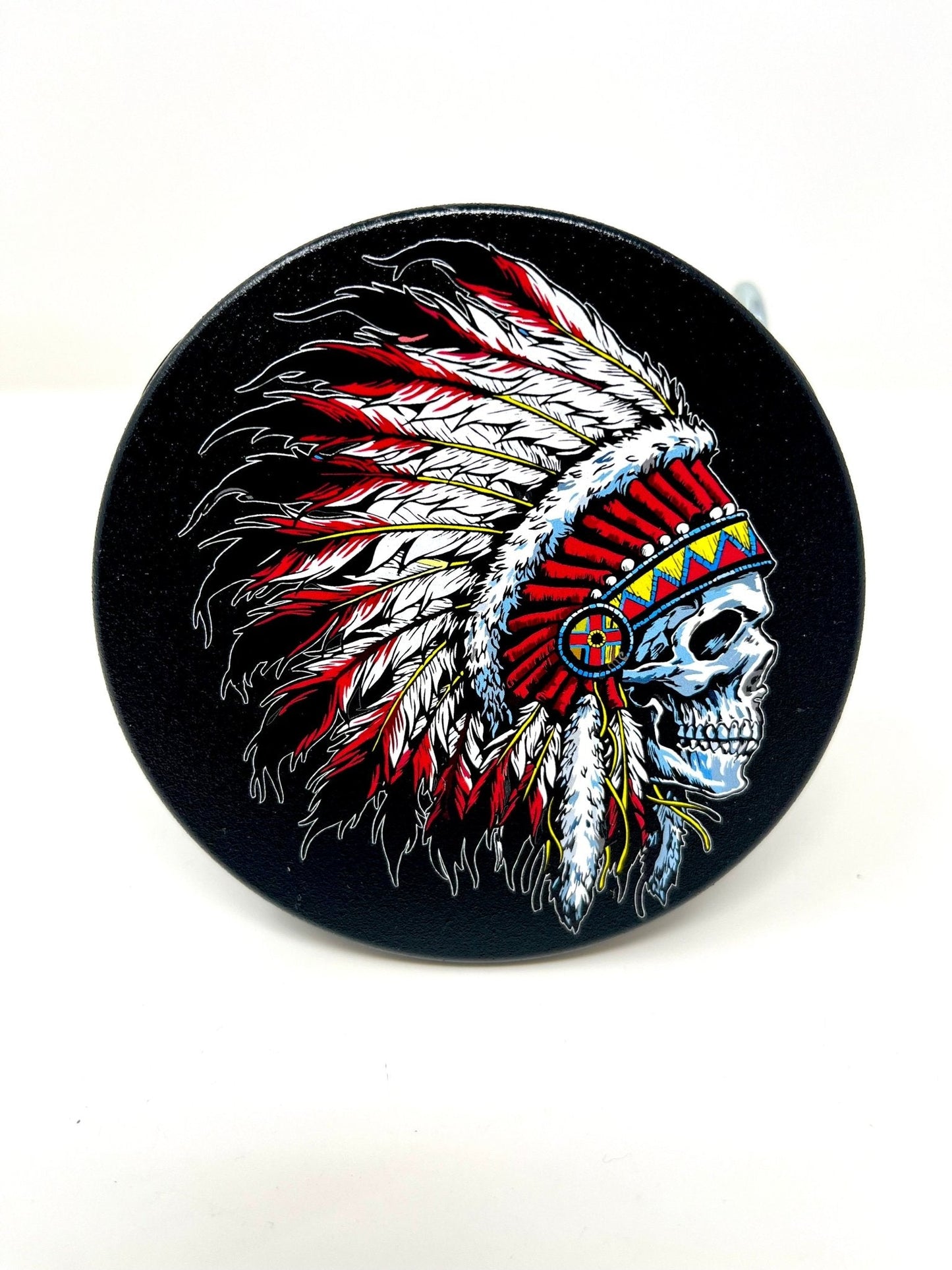 Indian Skull Headdress Hitch Cover