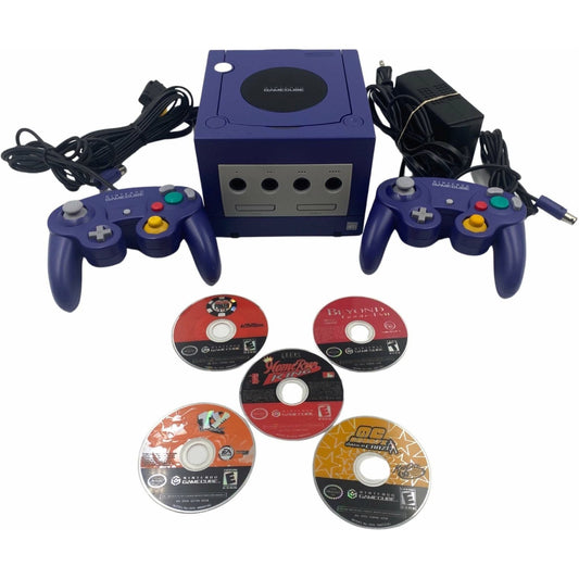 Indigo GameCube System (with 2 OEM Controllers & 5 Games)