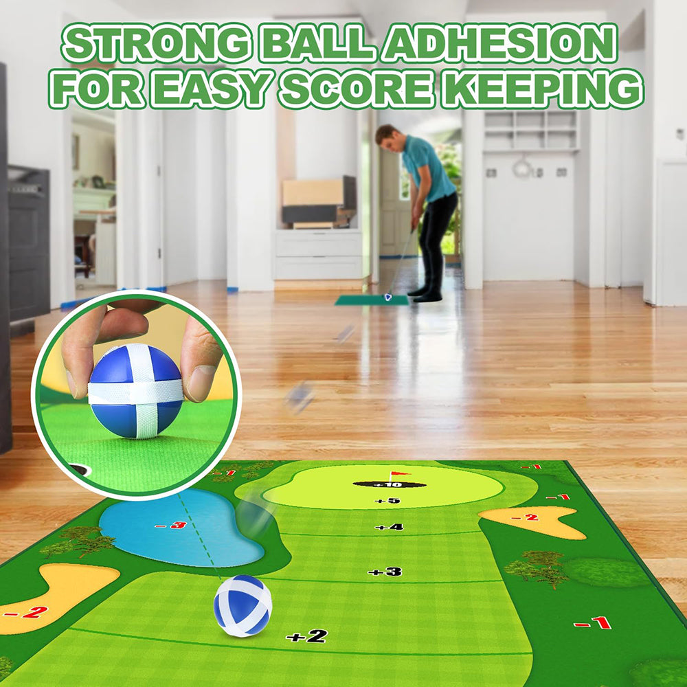 Indoor Golf Game Set with Optional Clubs