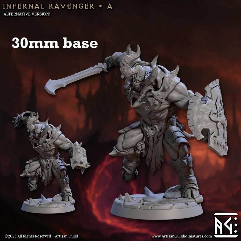 Infernal Ravager: Sculpt A (Demon Warrior) - No Helmet / Shield / Cleaver Blade