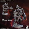 Infernal Ravager: Sculpt C (Demon Warrior) - No Helmet / Flail + Shield