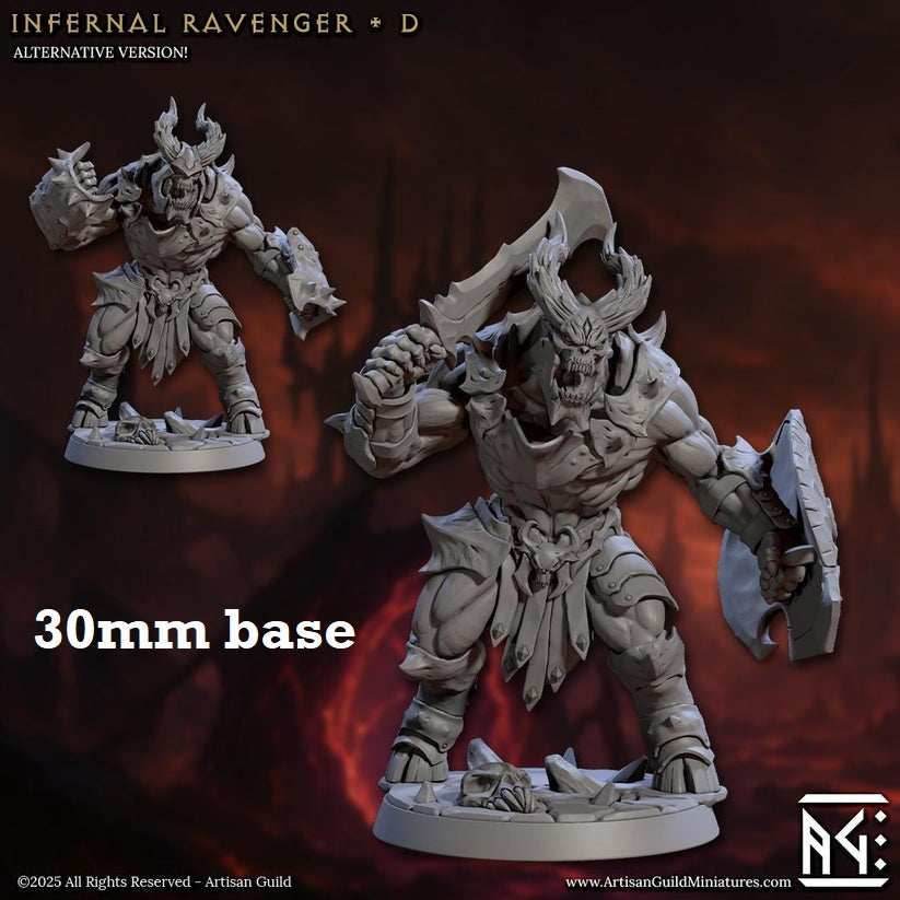Infernal Ravager: Sculpt D (Demon Warrior) - No Helmet / Shield / Cleaver Blade