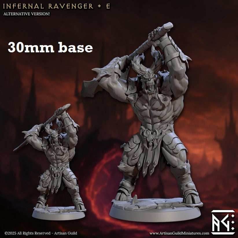 Infernal Ravager: Sculpt E (Demon Warrior) - No Helmet / Axe-Like Maul