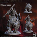 Infernal Belzatu Warbeast Riders: Sculpt C (Demon Warrior Cavalry Unit) - With Helmet / Shield / Glaive