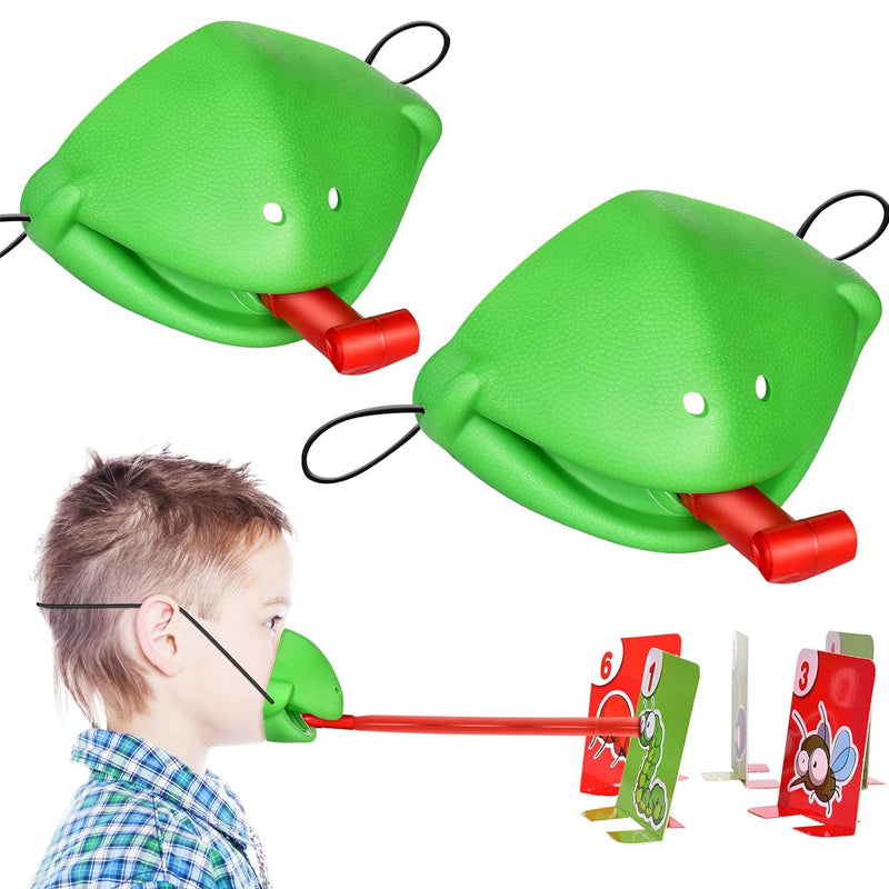 Interactive Family Toy Tongue Sticking Out Board Game in Frog Design