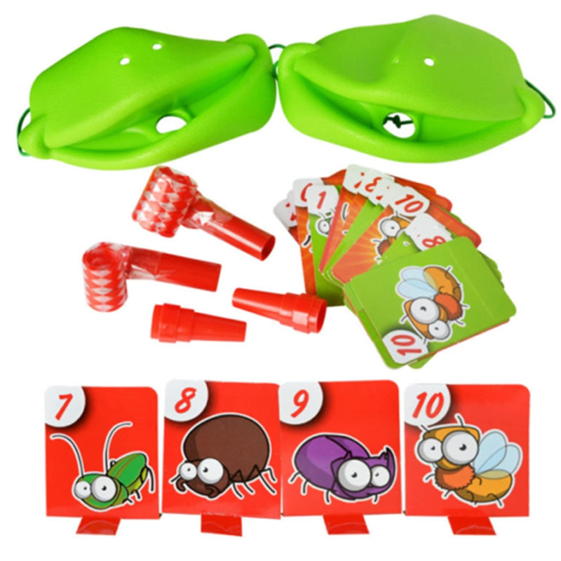 Interactive Family Toy Tongue Sticking Out Board Game in Frog Design