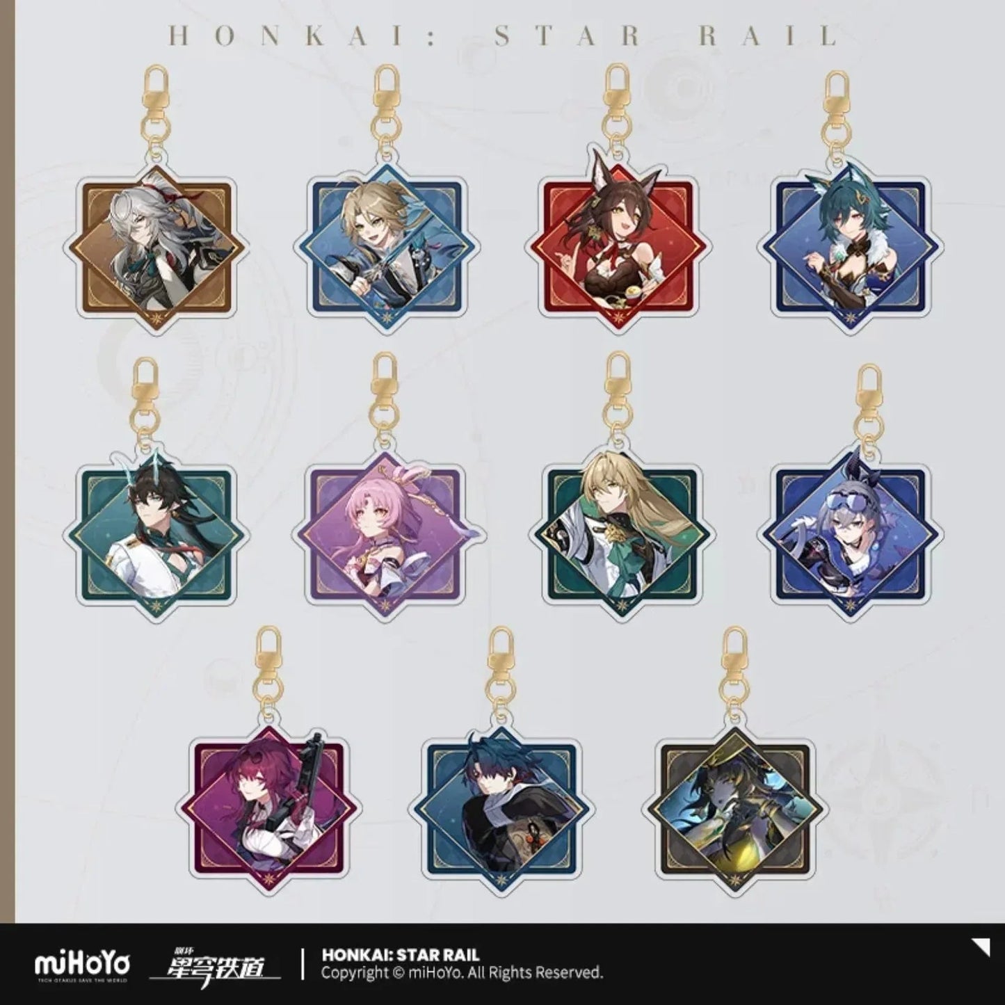 Interstellar Journey Series Acrylic Keychain Honkai: Star Rail
