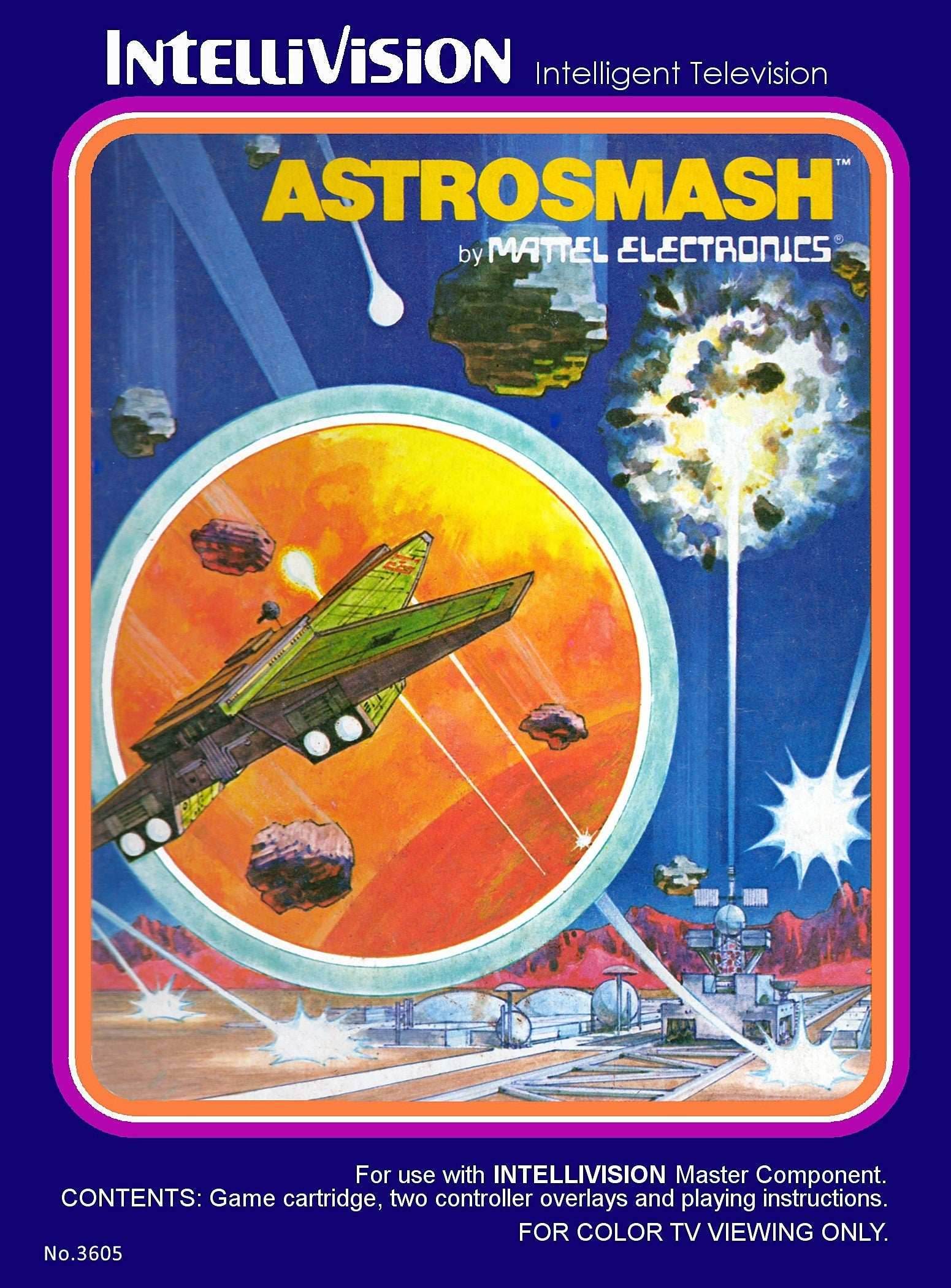 Astrosmash (Intellivision) - Game Manual Only