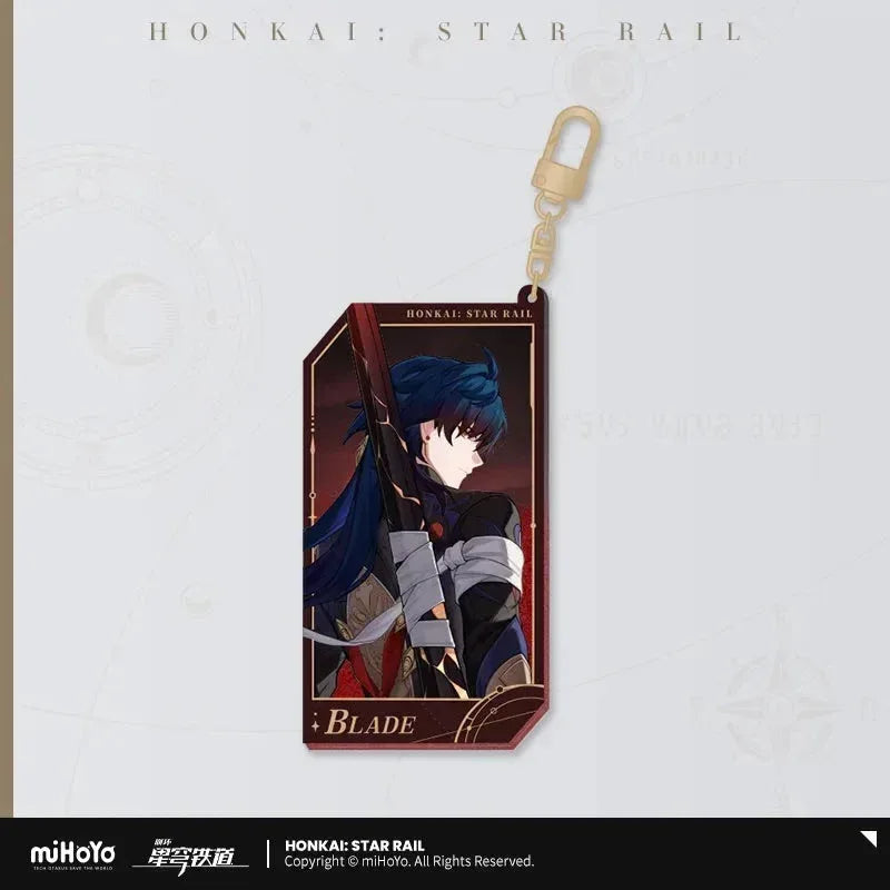 Invitation From The Stellar Series Glitter Quicksand Acrylic Keychain Honkai: Star Rail