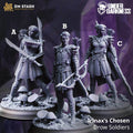 Irinax’s Chosen, Drow Soldiers - 32mm Scale / A - Swords