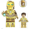 Iron Man Avengers Tony Stark Gold suit Lego Minifigures Custom Toys 3