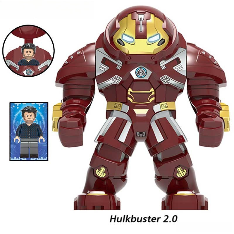 Iron Man Hulkbuster 2.0 Suit Big figure Lego Marvel Custom Minifigures 2