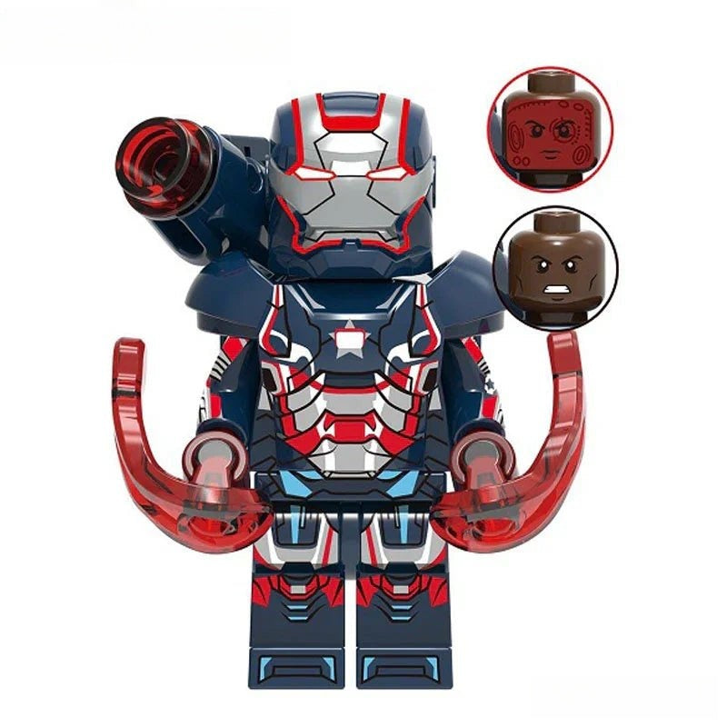 Iron Patriot James Rhodes Lego Minifigures Custom Toys 1