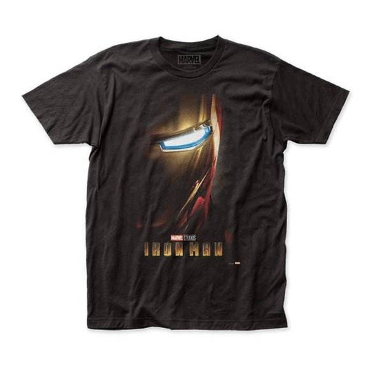 Iron Man Movie Poster Fitted Adult T-Shirt - S