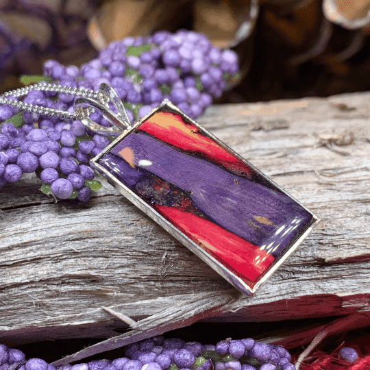 Heathergems Islay Necklace - Red/Purple