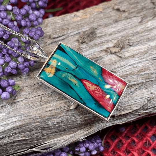 Heathergems Islay Necklace - Green Red