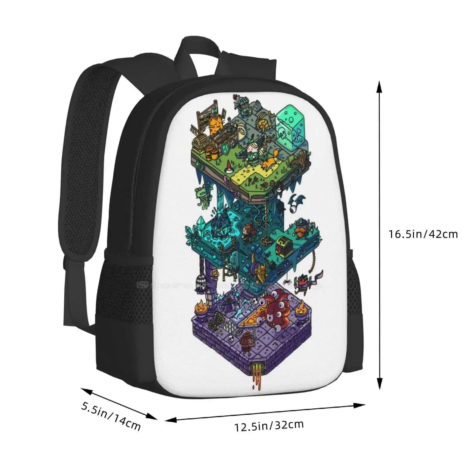 Isometric Dungeon Backpack/Drawstring Bag