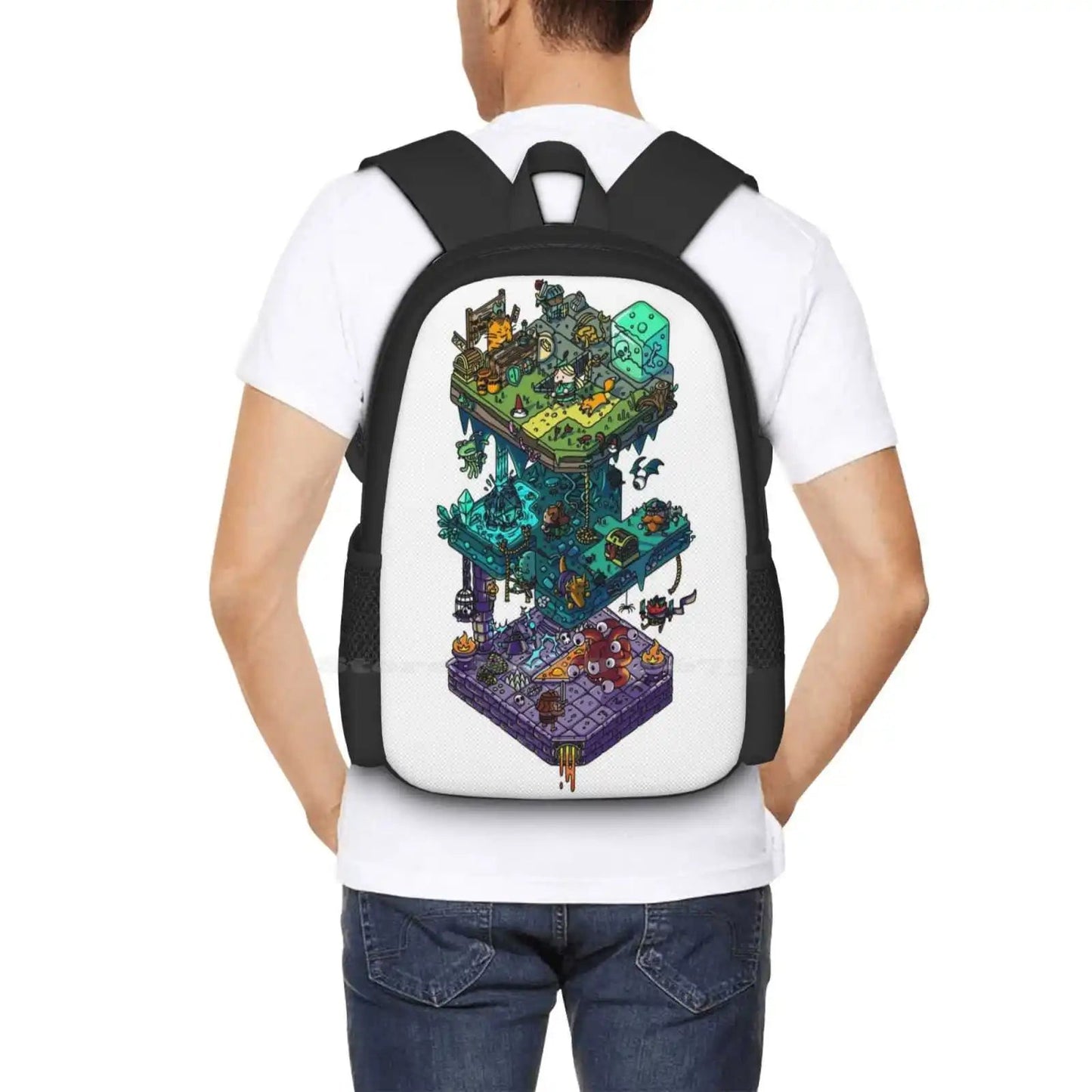 Isometric Dungeon Backpack/Drawstring Bag