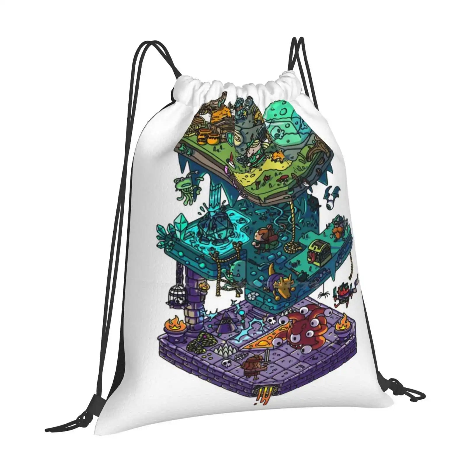 Isometric Dungeon Backpack/Drawstring Bag