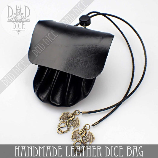 Italian Leather Dice Bag / Tray (Handmade)