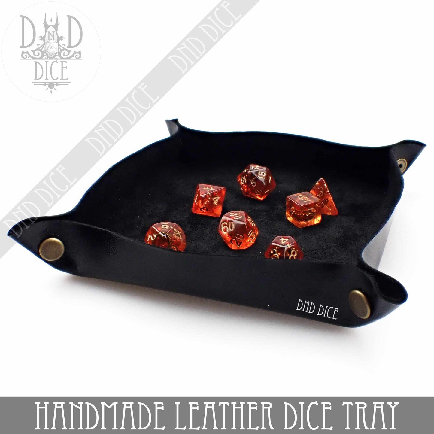 Italian Leather Dice Tray (Handmade)