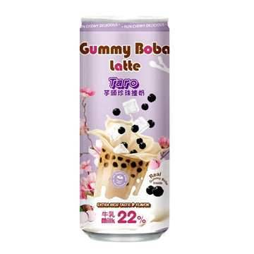 O'S GUMMY BOBA LATTE TARO CAN 12/15.9 FZ - 