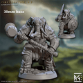 Ivory Sentinel - Sculpt F (Female Loxodon Warrior) - With Helmet / Two-Handed Maul
