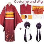 Izumi Kyouka Cosplay Costume – Bungou Stray Dogs Kimono with Wig - S / Costume and wig