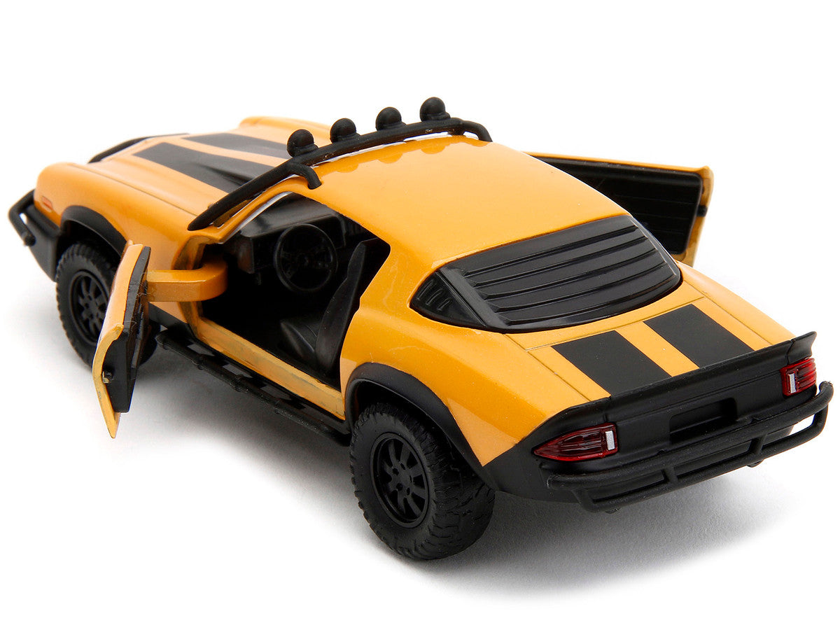 1977 Chevrolet Camaro Off-Road Version Yellow Metallic with Black Stripes "Transformers: Rise of the Beasts" (2023) Movie "Hollywood Rides" Series 1/32 Diecast Model Car by Jada-3