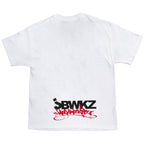 Jabbawockeez Dance Face Fill Logo White T-shirt Tee