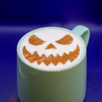 Spooky Pumpkin Coffee Stencils